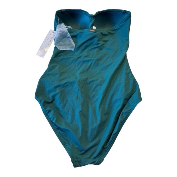 Anne Cole one-piece bandeau swimsuit by Ocean Green, size 6 MYMO00501 NEW - Picture 3 of 13